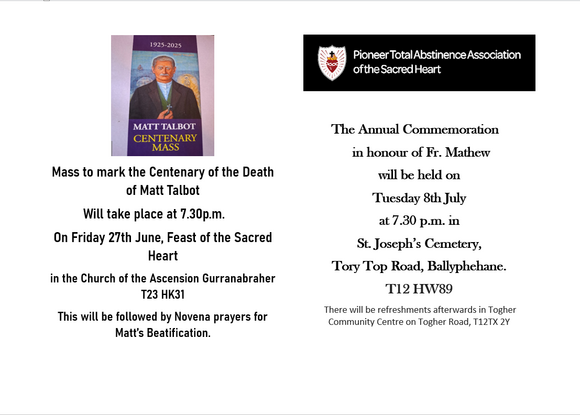 Matt Talbott Centenary 